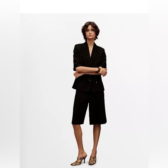 Mango Pants - NWT MANGO
Women's Linen-Blend Suit Bermuda Shorts